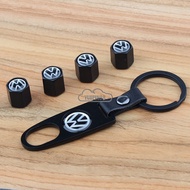 4pcs Volkswagen VW Car Tyre Tire Cap Wheel Nut Valve Stem Air Caps Style Cover