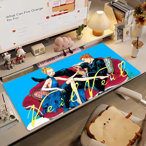 Manga Veil Romantic K-Kotteri Mouse Pad Non-slip Rubber Gamer Balance Computer Mat Decoracion Deskma