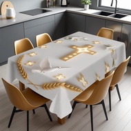 Religious Catholic Altar Tablecloth Holy Week Christian Cross Print Tablecloth
