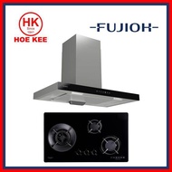 Fujioh FH-GS5035 SVGL Glass Hob / Fujioh FH-GS5035 SVSS Stainless Steel Hob + Fujioh Chimney Hood FR