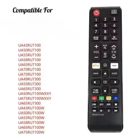 Replacement Remote Control BN59-01315D For Samsung LED Smart HDTV UA75RU710WXXY UA65RU7300