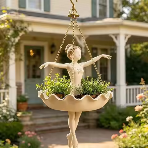 Hanging Flower Pot Hanging Planter for Balcony Succulents Pothos Home Garden Decoration