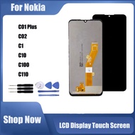 For Nokia C01 Plus C02 C1 C10 C100 C110 LCD Display Touch Screen Replacement