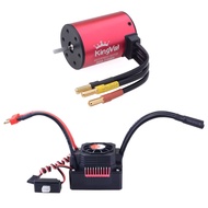 Replacement 3650 3100KV Waterproof Brushless Motor Shaft 3.175mm with 60A Brushless ESC Compatible w