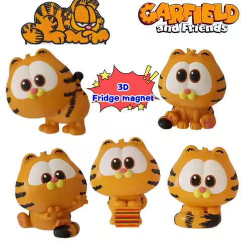 Garfield Odie Pooky Irene Distinctive Creative 3D Refrigerator Sticker for Living Room Refrigerator 