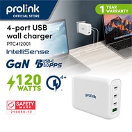 [Super Fast Charge 2.0/ 3-in-1 adapter] Prolink 120W 4-Port GaN PPS PD Wall Charger