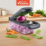 16-piece Vegetable Chopper, Multifunctional Kitchen Dicer and Grater