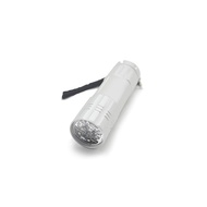 LED Torch Light In Silver Aluminium