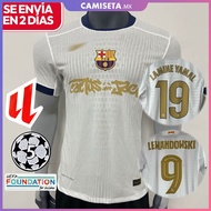 2025-26 Barcelona Player Special White Soccer Jersey Custom Name and Number NBB0