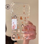 Soft Cute Cute Full Screen Transparent Bottom Doll Suitable for ihone17promax16pro Phone Case151413S