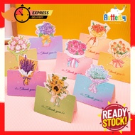 ✨Fresh Picks✨ 3D Flower Style Wishes Card Gift Present Flower Cake Party Event Wishes Greeting Card 