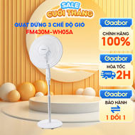 Quạt đứng 5 cánh 3 tốc độ gió tuần hoàn Gaabor FM430M-WH05A đối lưu độ ồn thấp - Hàng chính hãng