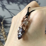 超七原礦紅銅手作項鍊 原礦水晶 淨化後出貨