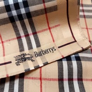 Burberry 復古手帕口袋巾 棕色格紋 19 x 19 英寸