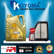 HONDA CIVIC TR0 FB 1.8,2.0 AIR FILTER + OIL FILTER + KOYOMA 10W40 SEMI SYNTHETIC ENGINE OIL