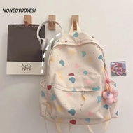 NONEDYODYE9I Shoulder Backpack, Polyester Large Capacity Travel Laptop Rucksack, Cartoon Print Wear-
