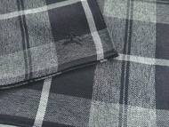 Burberry 復古手帕 灰色格紋 口袋巾 19 x 19 英吋