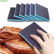 LANAFAY 5pcs Polishing Sponge, Washable Sandpaper Grit Sanding Sponge, Durable Reusable Polishing Pa