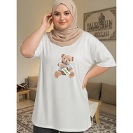 21026 [AIYOU] XL-5XL T shirt Women Plus Size Tshirt Woman Ladies Baju Perempuan Korean Style Couple 