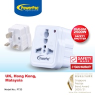 PowerPac 3 Pin Multi Adapter, Universal Travel Adapter, 2 Pin Adapter (PT33)