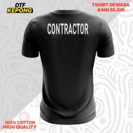 CONTRACTOR TSHIRT - WORK TSHIRT COTTON / MICROFIBRE