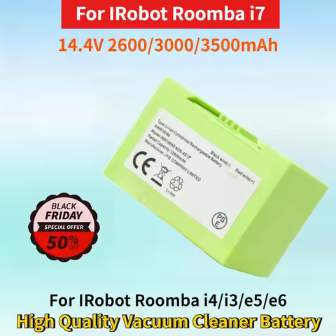 Newest 14.4V 2600/3000/3500mAh Rechargeable Battery for IRobot Roomba i7/i4/i3/e5/e6 7150 High Quali