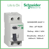 Schneider Easy9 RCCB 2P 40A & 63A AC-type 230V