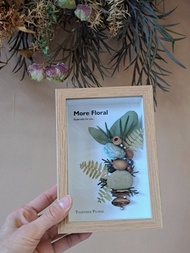 水晶果實乾燥花相框