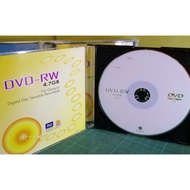 BLANK DVD RW / DVD+RW Rewritable DISC 4x 4.7GB 120MIN D-Vision Quality System ISO 9002