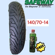 SAFEWAY TIRE 14", FOR AEROX/TUBELESS TIRE (FREE SEALANT & PITO)