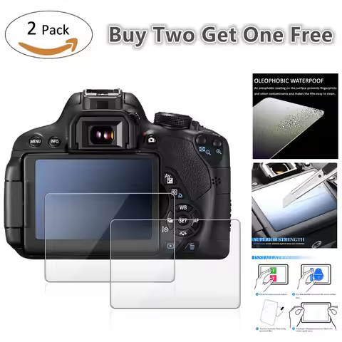 2x Tempered Glass LCD Screen Protector For Leica M10 Panasonic GX850 GX800 GH5 GH5S GF2 GF3 GF5 / GM