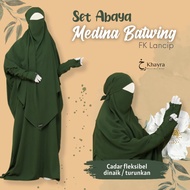 ABAYA MEDINA BATWING SET FRENCH KHIMAR V BY KHAYRA MUSLIMAH
