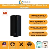 [IX] Xiaomi Mesh System AX3000 Router WiFi 6 Stable Ultra High Speed - Works with Unifi / Time / Max
