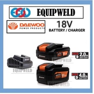 DAEWOO 18V X 2.0AH / 4.0AH BATTERY PACK / CHARGER