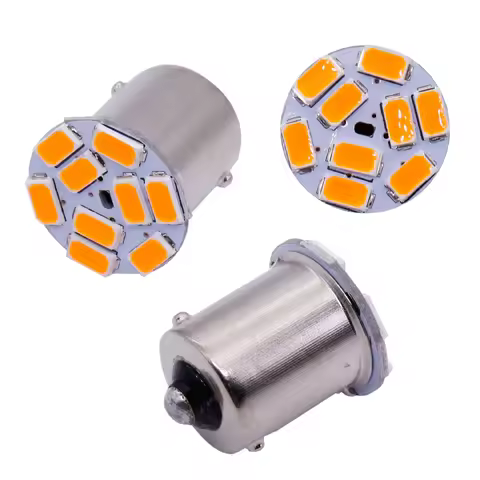 10pcs 12V/24V 1156 P21W BA15S LED BAU15S LED PY21W 5630 9Smd Bulbs For Car Side Indicator Lamp Turn 