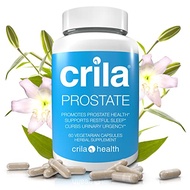 CRILA Prostate Supplements for Men - 60 Ct. I Natural Formula for Fewer Bathroom Trips* & Improved S