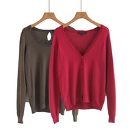 秋.新品上市2025新款针织开衫女毛衣外搭薄款披肩长袖春秋季短款小外套上衣潮2025 New Knitted Cardigan Women's SweaterDF