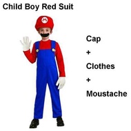 Super Mario Clothes s and Kids Mario Family Bros Cosplay Costume Set Children Gift Halloween Party MARIO &amp; LUIGI Clothes