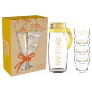 ชุดเหยือกพร้อมแก้ว OCEAN Cozy family Set - White Daisy (แก้ว4ใบ/แพ็ค)