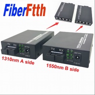 1G4E Gigabit Media Converter4 RJ45 1 SC port Fiber Optic 20KM Media Converter Single Module Ethernet
