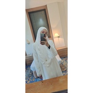 PRELOVE khimar Aifa Azlan OFFWHITE