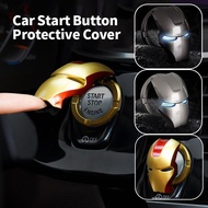 Iron Man Car One-Key Start Button Protective Cover Ignition Switch Personality Decorative Sticker