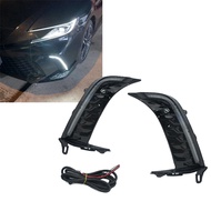 Car Front LED Daytime Running Light Three Color DRL Fog Lights for 2024-2025 Turn Signal Lights