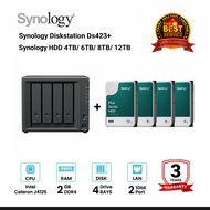 [NEW] Synology DiskStation DS423+ 4-Bay NAS + 4 x Synology HDD 4TB/6TB/8TB/12TB