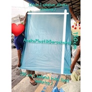 COLORED FIBER FISH TUB PLASTIC biru 120/ 150 cm x 150 cm ( 04 ), fiber tub inner plastic, fiber base