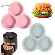 .Reusable Silicone Mold Air Fryer Egg Pan Cakes Dessert Baked Goods Tools Easy to Use Pink