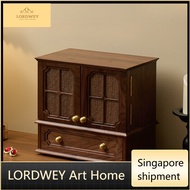 LORDWEY Black walnut jewelry storage box gold jewelry storage box solid wood jewelry box desktop sto