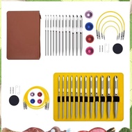 Tunisian Crochet Hook Set with Cable Aluminium Interchangeable Crochet Hook Set Crochet Hook 26 Pcs 