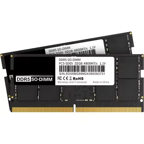 Compatible with DDR5 4800MHz Memory Kit 64GB (2 x 32GB), CL40 1.1V SODIMM 262-Pin Laptop Memory Modu