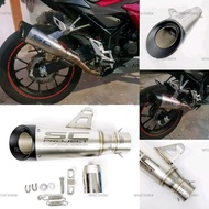 51mm Universal Motorcycle Exhaust Pipe Muffler SC PROJECT Muffler Box MT09 MT25 R15 R25 Z900